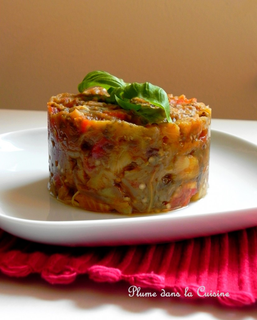 Purée d'aubergines et tomates