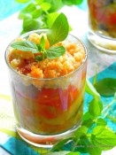 Crumble tomates et courgettes