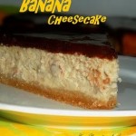 Cheesecake américain à la banane et sa ganache au chocolat