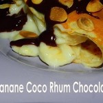Crêpes des îles : Banane, Coco, Rhum et Chocolat