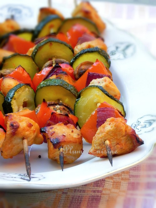 Brochettes au four traditionnel Une Plume dans la Cuisine