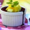 Moelleux au chocolat, ananas menthe (sans gluten)