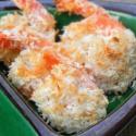 Crevettes à la noix de coco au four, et leur sauce à l'orange
