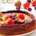 Moelleux au chocolat sur biscuit au coco