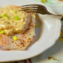Poisson accompagné de sa Sublime sauce à la moutarde