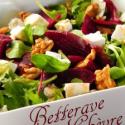Salade de betterave au chèvre et aux noix