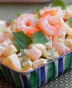Salade de crevette crémeuse (sans mayonnaise)
