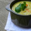 Soupe de lentilles rouges au curry et curcuma
